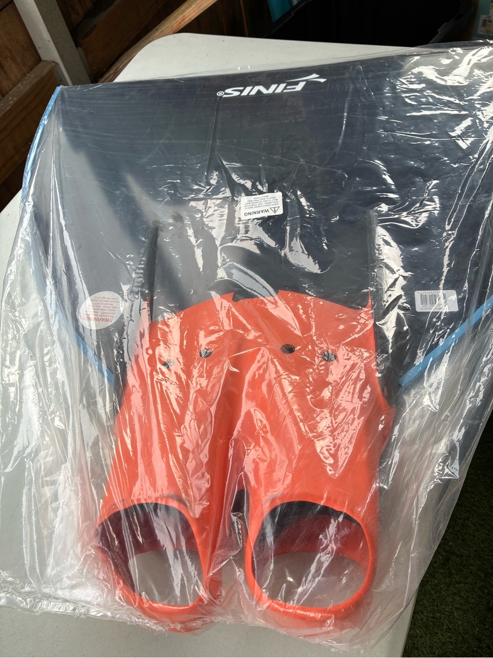 FINIS Men’s Orange Training Swim Fins – Short Blade Performance